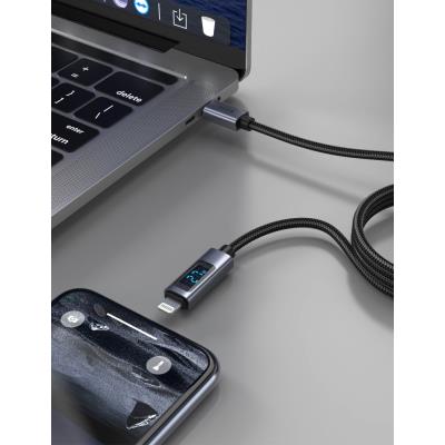 Swissten LCD kabel USB-C / lightning 1,5m