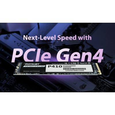 PATRIOT P410 4TB SSD / Interní / M.2 PCIe Gen4 x4 NVMe / 2280