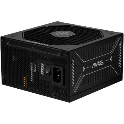 MSI zdroj MAG A850GLS PCIE5/ 850W/ ATX3.1/ akt. PFC/ 7 let celk. záruka/ 135mm fan/ modulární kabeláž/ 80PLUS Gold