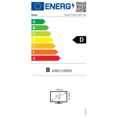 Rollei fotorámeček WiFi 151/ úhlopříčka 15.6"/ 32GB/ 2W/ Frameo APP/ Černý