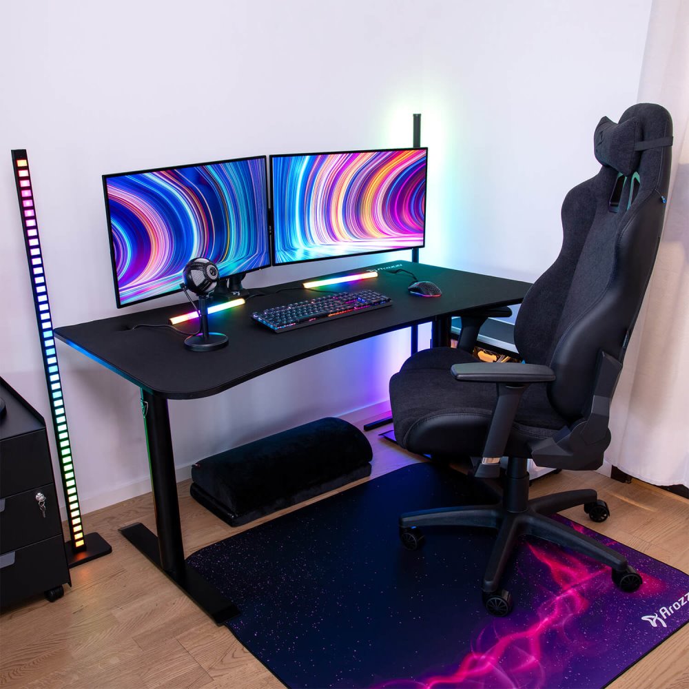AROZZI ARENA Medium Desk Pad Pure Black/ ochranná podložka pro stůl Arena Medium