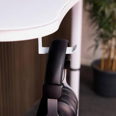 AROZZI Headset Hanger White/ držák headsetu pod herní stůl/ bílý