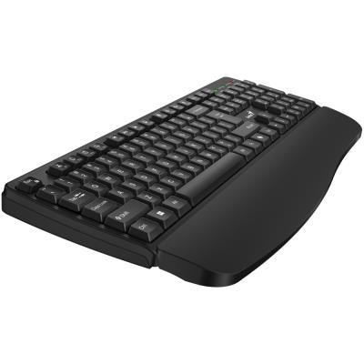 GENIUS KB-7123/ bezdrátová 2,4GHz/ ergo předložka/ Copilot/ mini receiver/ USB/ černá/ CZ+SK layout