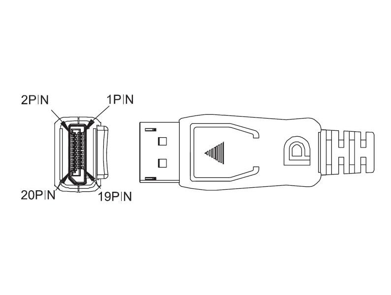 PremiumCord DisplayPort 1.2 přípojný kabel M/M, zlacené konektory, 1,5m