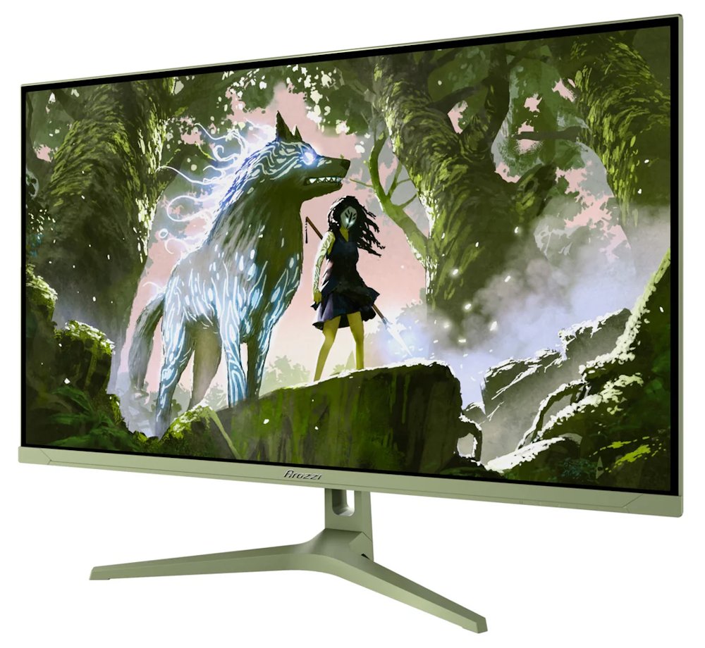 AROZZI NOVA herní monitor 32" 32T2K180 Forest Green/ LED/ 2560x1440/ 180Hz/ IPS/ 1000:1/ 1ms/ 2xHDMI/ DP/ mechově zelený