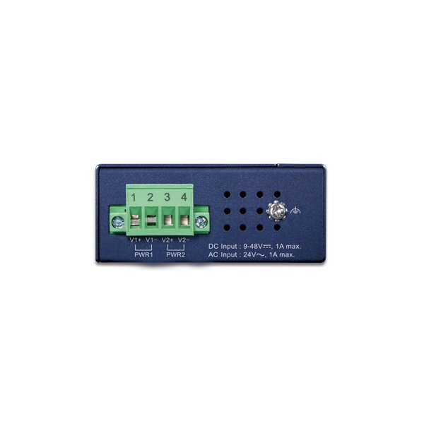 Planet IXT-815AT průmyslový kompaktní konvertor 2x10Gb SFP+, ESD+EFT, IP30, -40~75°C, dual power (9-48VDC / 24VAC)