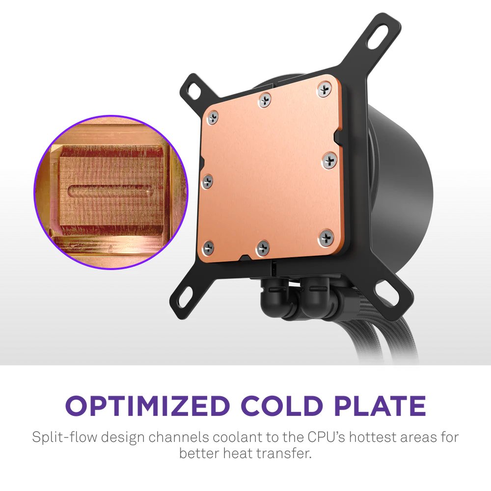 NZXT vodní chladič Kraken 240 / 2x120mm fan / 4-pin PWM / LCD disp. / 6 let