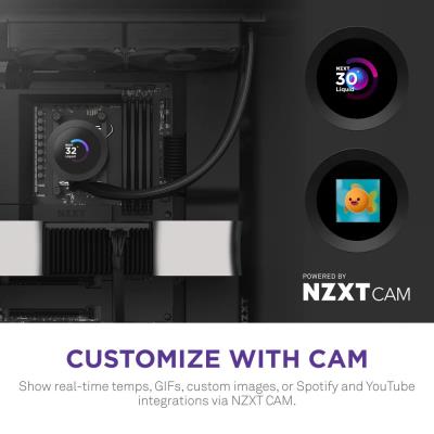 NZXT vodní chladič Kraken 240 / 2x120mm fan / 4-pin PWM / LCD disp. / 6 let