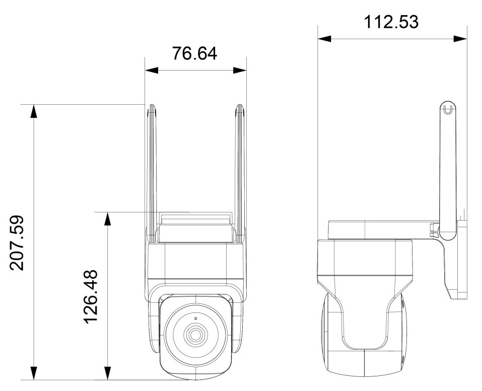 POŠKOZENÝ OBAL - IMMAX NEO LITE SMART Security venkovní kamera CUBE, PT, Wi-Fi 2,4 a 5GHz, 4MP, ONVIF, TUYA