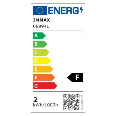 IMMAX LED stolní lampička CRANE/ Qi nabíjení/ 18W/ budík/ 12V/1,5A/ 200lm/ bílá