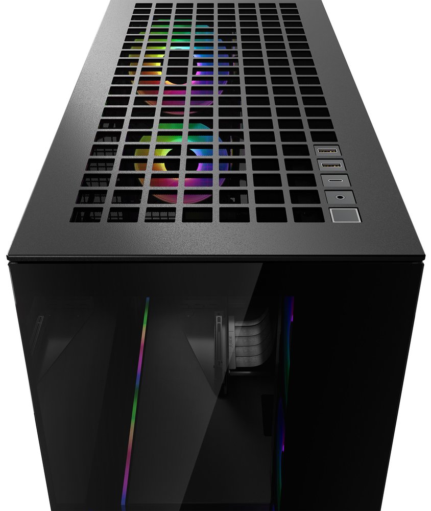 ARCTIC skříň Xtender / E-ATX / 2x120mm ARGB fan / 2xUSB / USB-C / vertical GPU kit / tónované sklo / černá