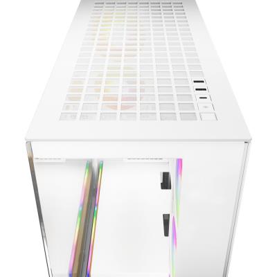 ARCTIC skříň Xtender / E-ATX / 2x120mm ARGB fan / 2xUSB / USB-C / čiré sklo / bílá