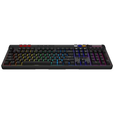 MSI herní klávesnice STRIKE PRO Wireless Silent/ bezdrátová 2,4GHz+BT/ mechanická/ RGB/ USB/ předložka/ US layout