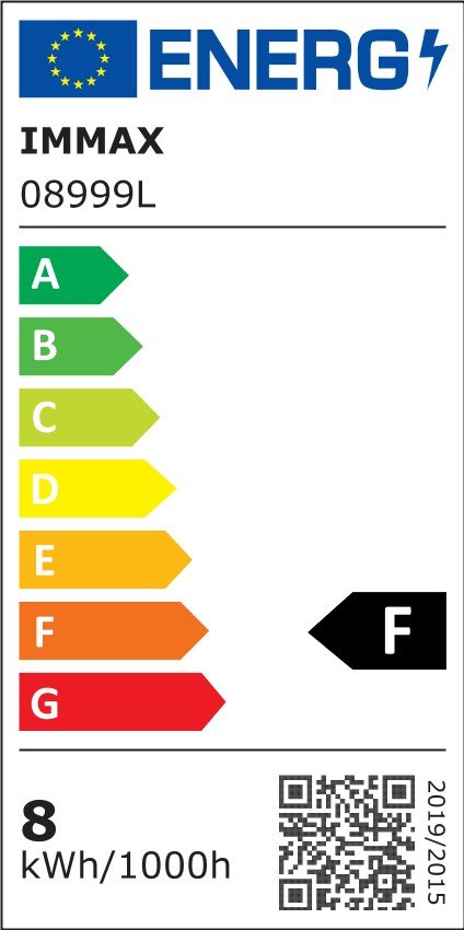 IMMAX LED stolní lampička IDEAL/ Qi nabíjení/ CCT/ 8W/ 800lm/ budík s hodinami/ tmavé dřevo/černá