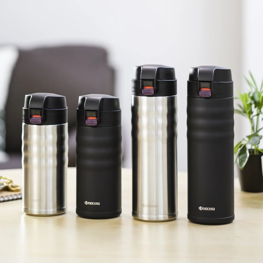 Kyocera Termoláhev 500 ml, víčko flip-top, černá