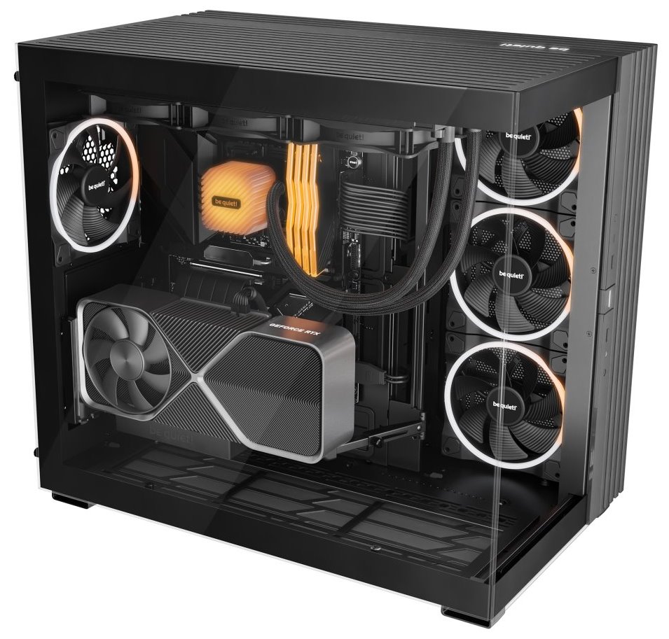 POŠKOZENÝ OBAL - Be quiet! skříň LIGHT BASE 900FX / ATX / ARGB pásek / 4x140mm ARGB fan / 2xUSB 3.0 / USB-C / panoramatická / ...