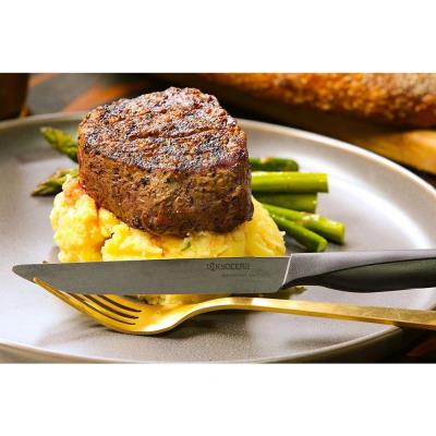 Kyocera Sada steakových nožů, 4 ks, černá rukojeť, černá čepel
