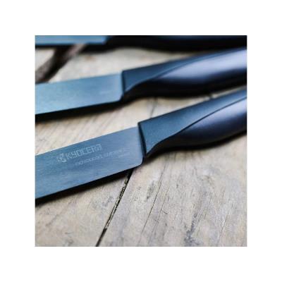 Kyocera Sada steakových nožů, 4 ks, černá rukojeť, černá čepel