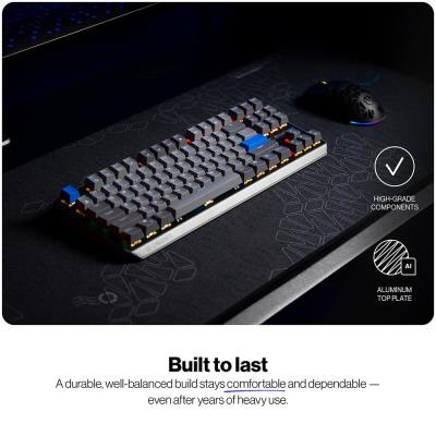 Endorfy mechanická klávesnice Thock V2 TKL / bezdrátová / ARGB /  yellow sw. / USB / US layout