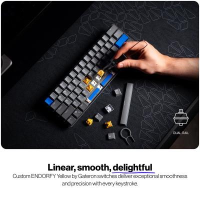 Endorfy mechanická klávesnice Thock V2 Compact / bezdrátová / ARGB /  yellow sw. / USB / kompaktní / US layout