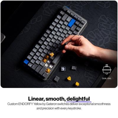 Endorfy mechanická klávesnice Thock V2 75% / bezdrátová / ARGB /  yellow sw. / USB / zmenšená / CZ/SK layout