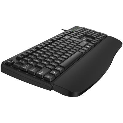 GENIUS KM-123/ Drátový set/ Ergo předložka/ Copilot/ USB/ černá/ CZ+SK layout
