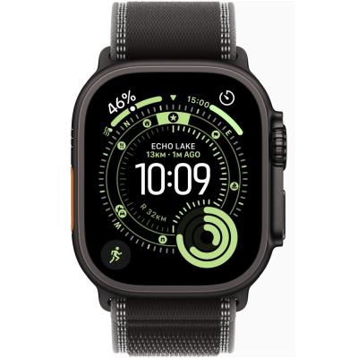 Apple Watch Ultra 3 49mm Černý titan s černým trailovým tahem - S/M