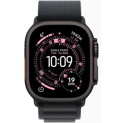 Apple Watch Ultra 3 49mm Černý titan s černým alpským tahem - M