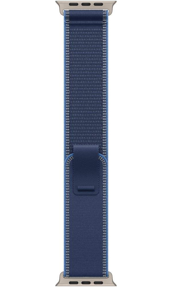 Apple Watch Ultra 3 49mm Přírodní titan s modrým trailovým tahem - S/M