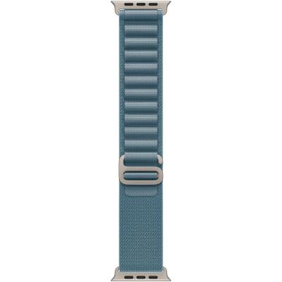 Apple Watch Ultra 3 49mm Přírodní titan se světle modrým alpským tahem - M
