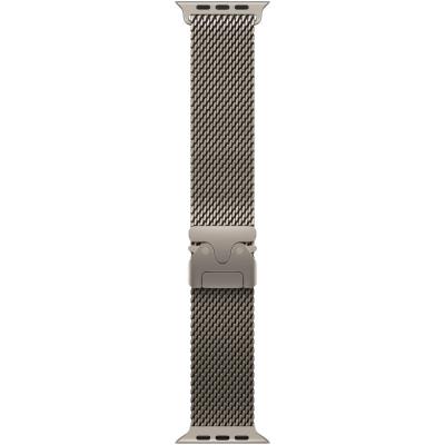Apple Watch Ultra 3 49mm Přírodní titan s přírodním titanovým milánským tahem - S