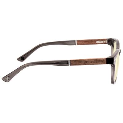 GUNNAR kancelářske/herní brýle  TIOGA GRAY CRYSTAL/WALNUT jantarová skla MINERAL BLF 65 GUNNAR focus