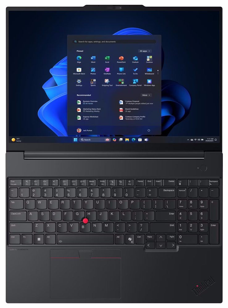 Lenovo E16 Gen 3/ Core 7 240H/ 32GB DDR/ 1TB SSD/ Intel Graphics/ 16"WUXGA,matný/ W11H/ černý