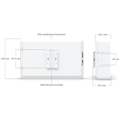 Ubiquiti UniFi Flex Utility Pro - Venkovní instalační krabice pro switche Ubiquiti USW Flex a Ultra, krytí IPX6