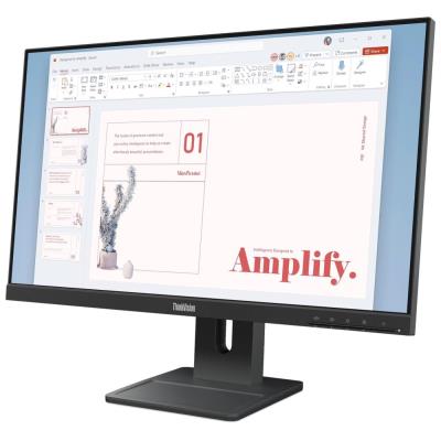 Lenovo E24-40/ 23,8" / IPS/ 1920x1080/ 16:9/ 250cd/m2cmd/ 1300:1/ 6ms/ HDMI/ DP/ VGA/ PIVOT