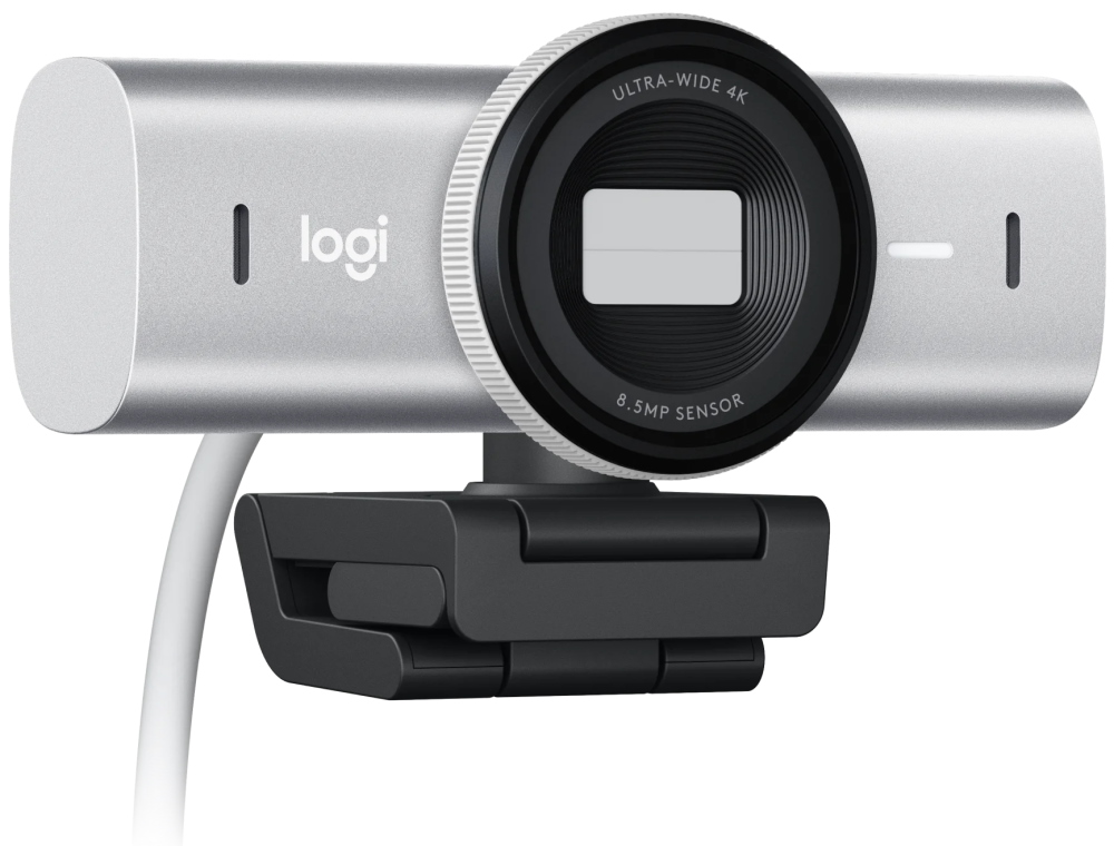 Logitech webkamera MX Brio/ 4K/30fps / 1080p/60fps/ pole gray