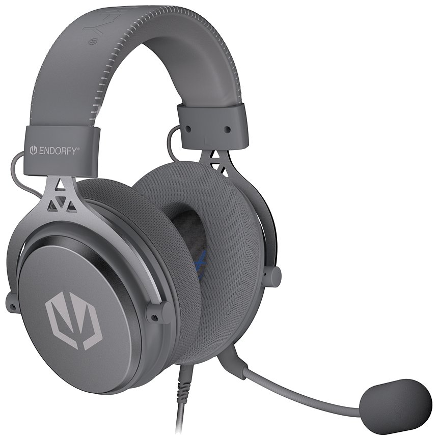 Endorfy headset VIRO Plus USB / drátový / s odnímatelným mikrofonem / USB / šedý