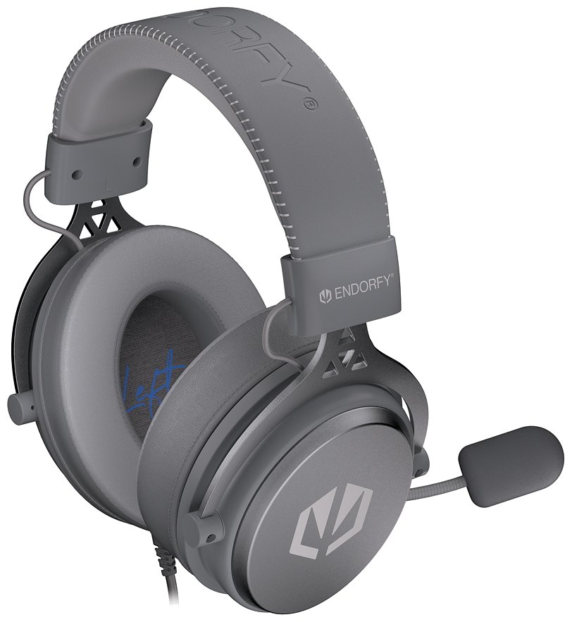 Endorfy headset VIRO Plus USB / drátový / s odnímatelným mikrofonem / USB / šedý