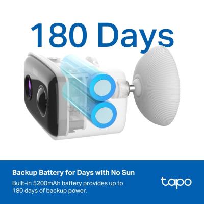 TP-Link Tapo C400 KIT Solární WiFi Kamera, venkovní, 2MPx, 1920 x 1080, audio, IR 10m, MicroSD, IP65