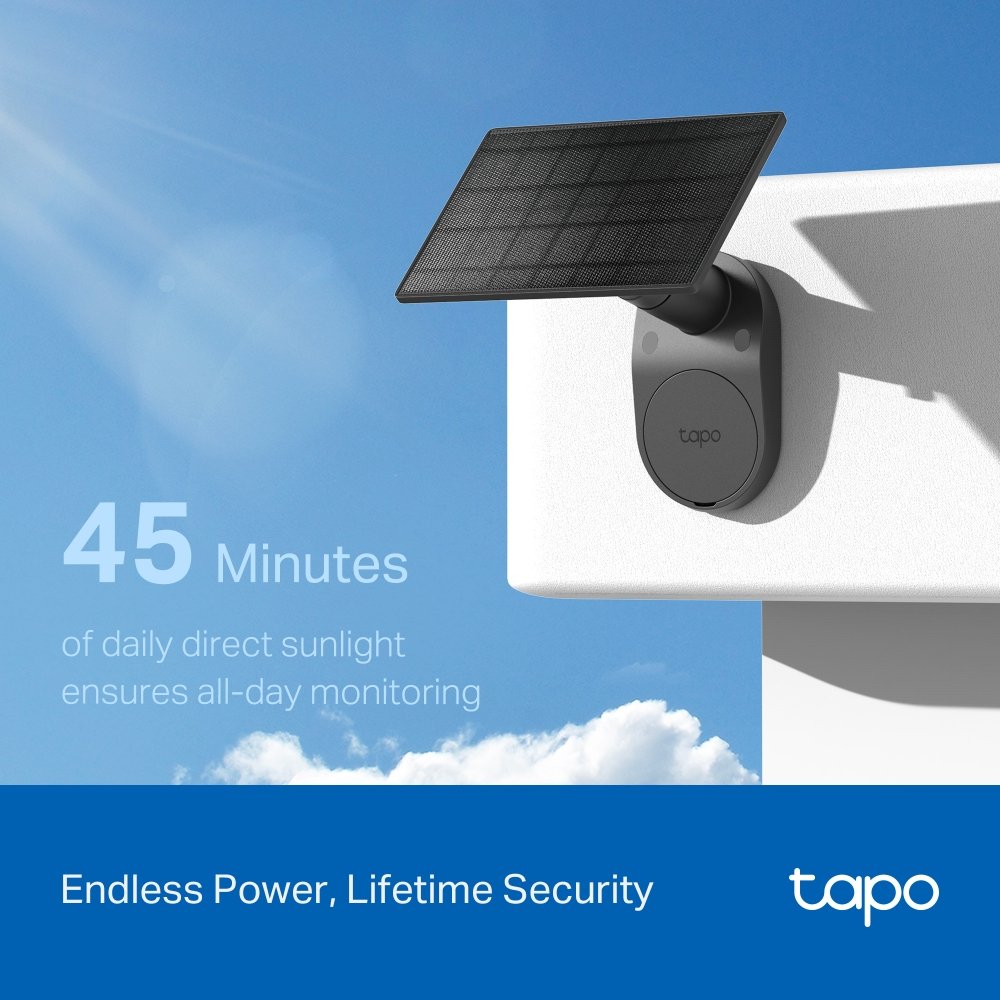 TP-Link Tapo C411 KIT solární WiFi Kamera, venkovní, 2K, 2304 x 1296, audio, IR 15m, MicroSD, IP65