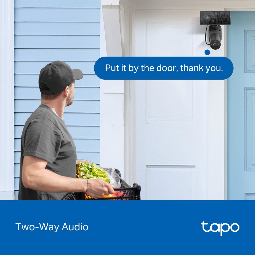 TP-Link Tapo C411 KIT solární WiFi Kamera, venkovní, 2K, 2304 x 1296, audio, IR 15m, MicroSD, IP65
