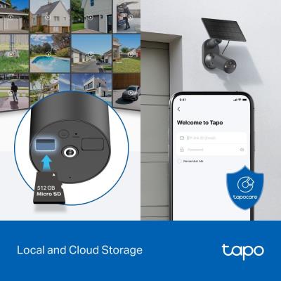 TP-Link Tapo C411 KIT solární WiFi Kamera, venkovní, 2K, 2304 x 1296, audio, IR 15m, MicroSD, IP65