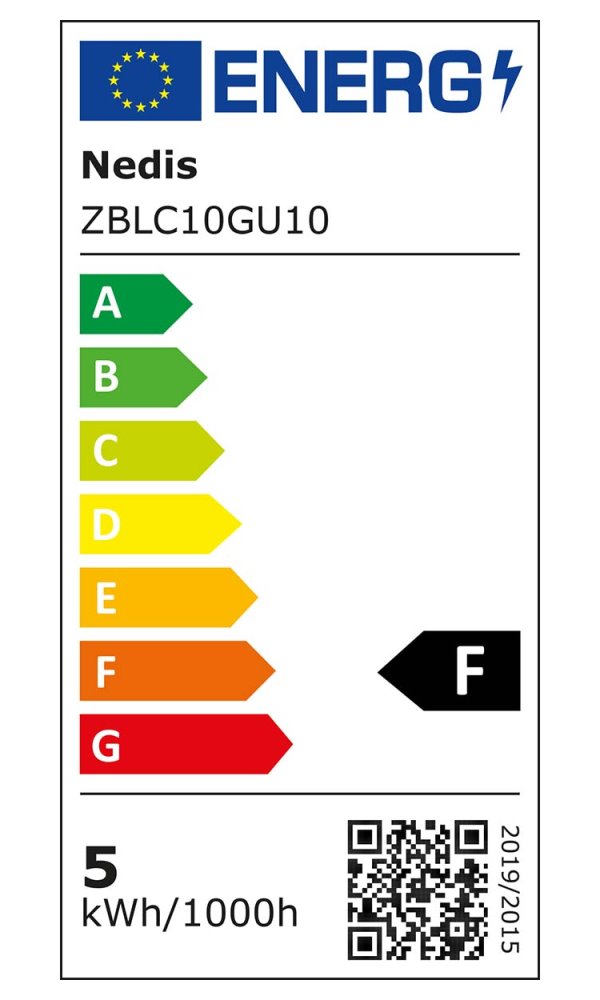 NEDIS chytrá LED žárovka/ Zigbee 3.0/ GU10/ PAR16/ 4,7W/ 230V/ 470lm/ teplá až studená bíla/ 2700 - 6500K/ RGB/ stmívate