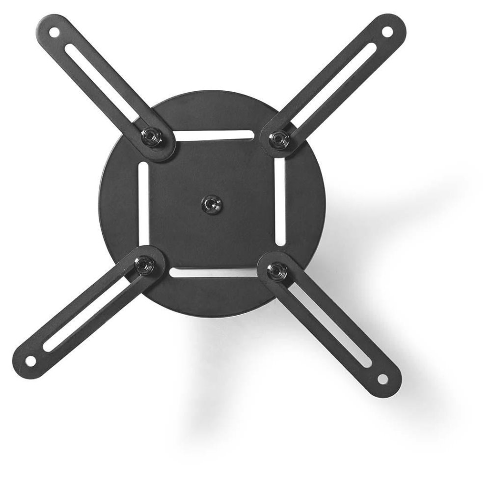NEDIS stropní držák pro projektor/ Full motion/ nosnost 10 kg/ otáčení 360°/ 4 ramena/ ocel/ černý