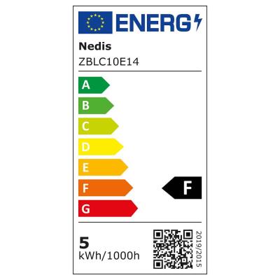 NEDIS chytrá LED žárovka/ Zigbee 3.0/ E14/ 9W/ 230V/ 470lm/ teplá až studená bíla/ 2700 - 6500K/ RGB/ stmívatelná