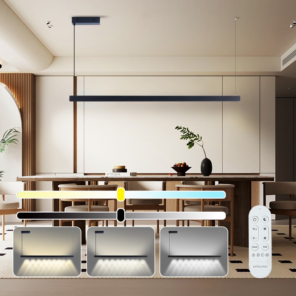 IMMAX NEO MADEIRA SMART lineár osvětlení, dřevo černé, 152cm, Wi-Fi, TUYA