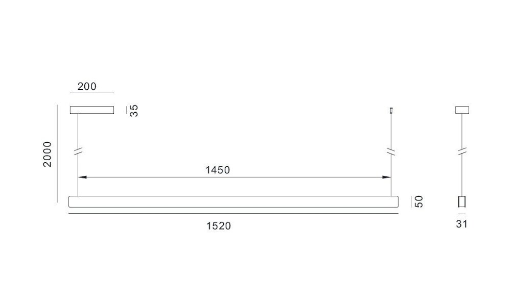 IMMAX NEO MADEIRA SMART lineár osvětlení, dřevo černé, 152cm, Wi-Fi, TUYA