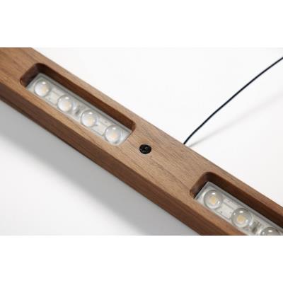 IMMAX NEO MADEIRA lineár osvětlení, dřevo ořech, 157cm, stmívatelné senzorem