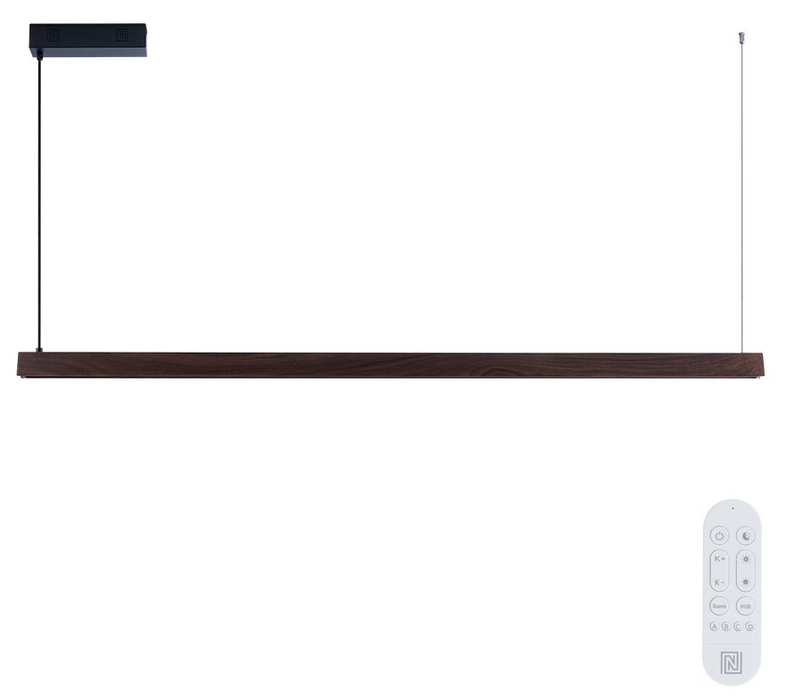 IMMAX NEO MADEIRA SMART lineár osvětlení, dřevo ořech, 152cm, Wi-Fi, TUYA