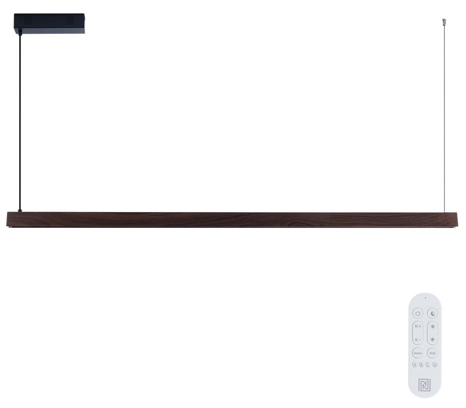 IMMAX NEO MADEIRA SMART lineár osvětlení, dřevo ořech, 202cm, Wi-Fi, TUYA